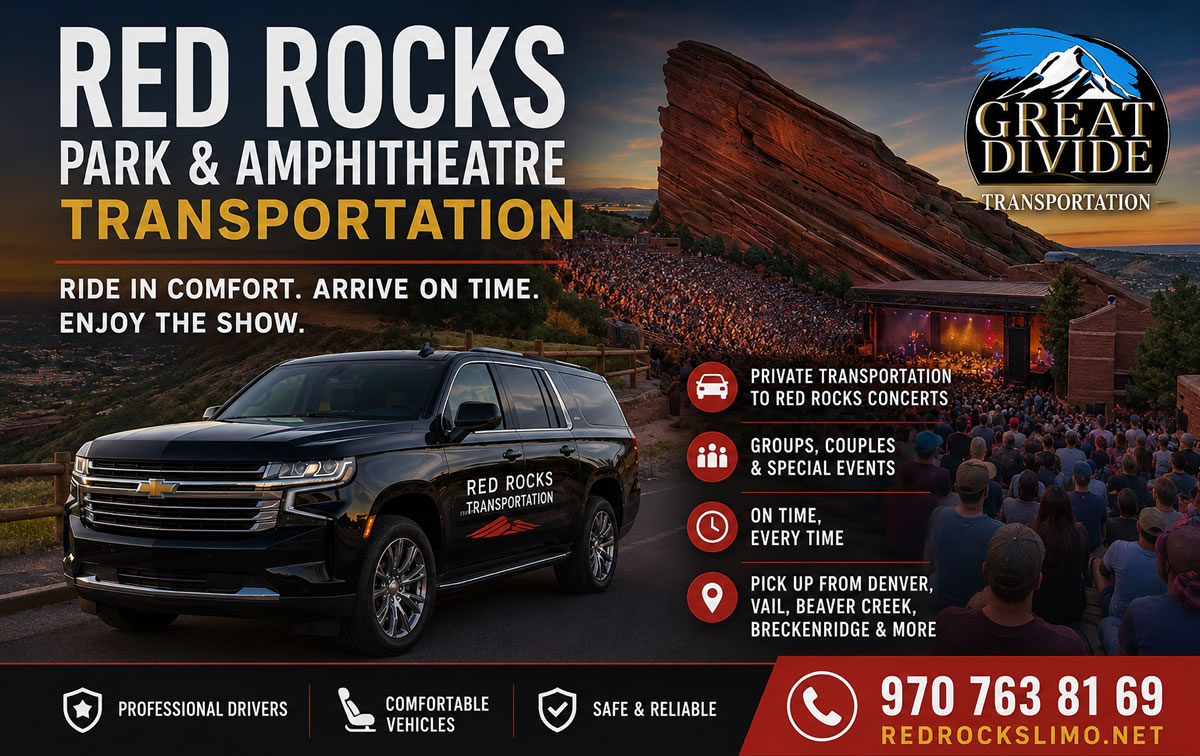 Discover the Marvels of Red Rocks Park and Amphitheatre in Denver, Colorado :Vail Transportation Red Rocks Amphitheatre