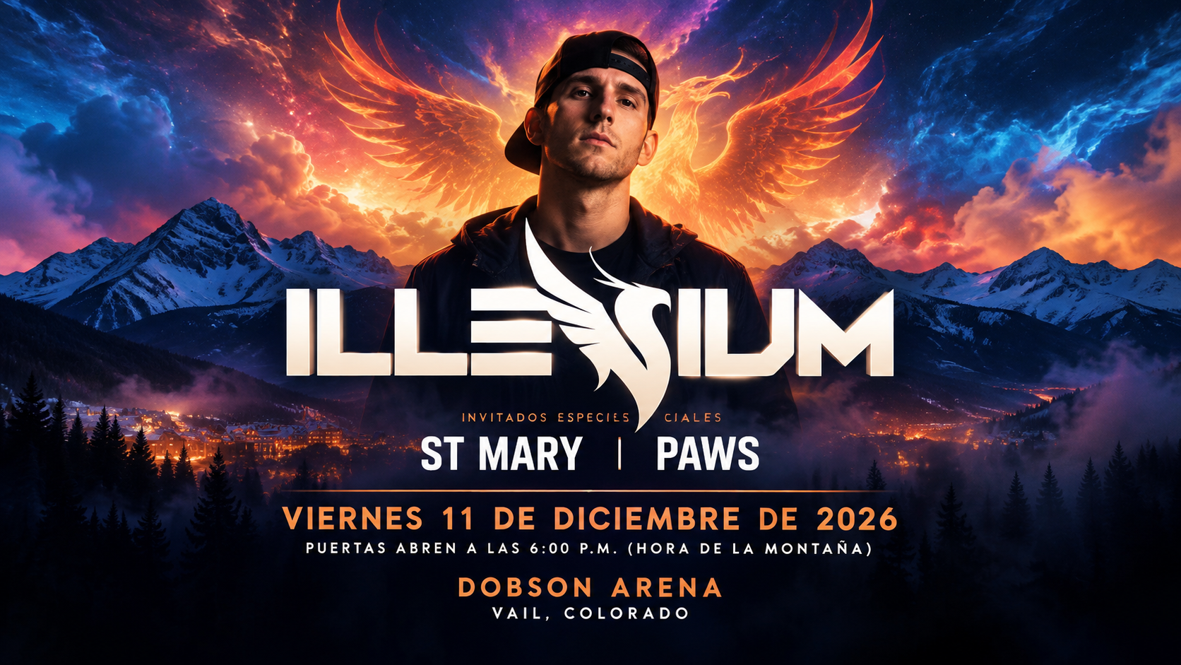 ILLENIUM at Dobson Arena in Vail: December 2026 Concert :Vail Transportation ILLENIUM at Dobson Arena in Vail