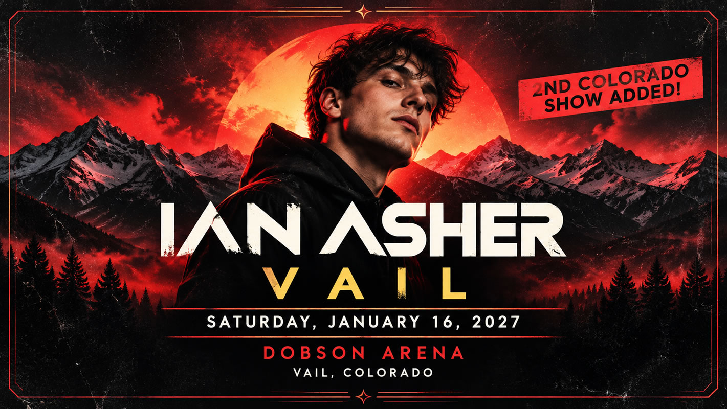 Ian Asher at Dobson Arena in Vail: January 2027 Concert :Vail Transportation Ian Asher at Dobson Arena in Vail